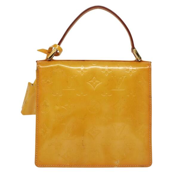 LOUIS VUITTON Monogram Vernis Spring Street Bag Lime Yellow M91068 - Picture 3 of 12